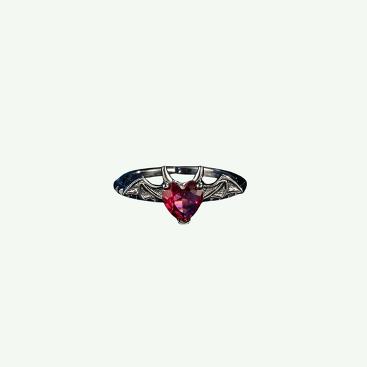 Eternal Bloodstone Bat Ring