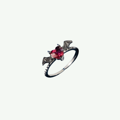 Eternal Bloodstone Bat Ring